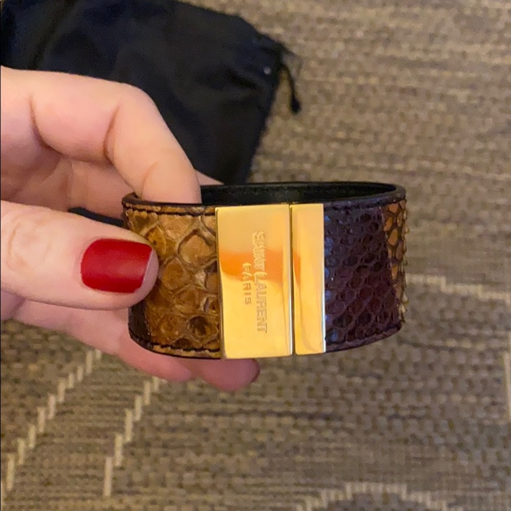 Saint Laurent python bracelet - Picture 2 of 8